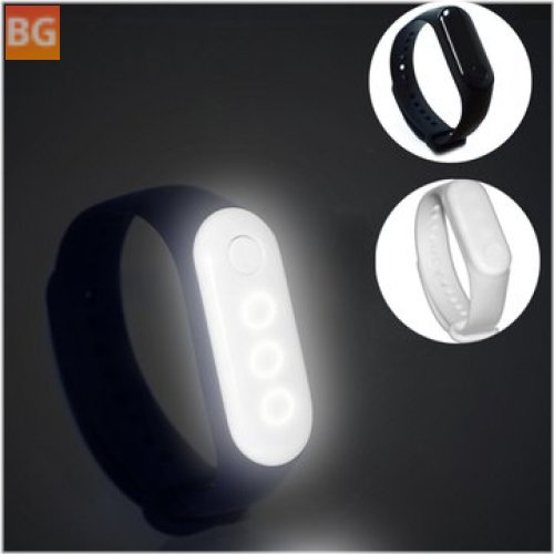 LUSTREON Colorful LED Glowing Wristband - 10 Modes - Night Light