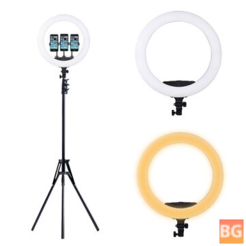 LE-620B-02 3200-5500K 18-Inch Dimmable LED Selfie Ring Light Photography Video Fill Light for Phone