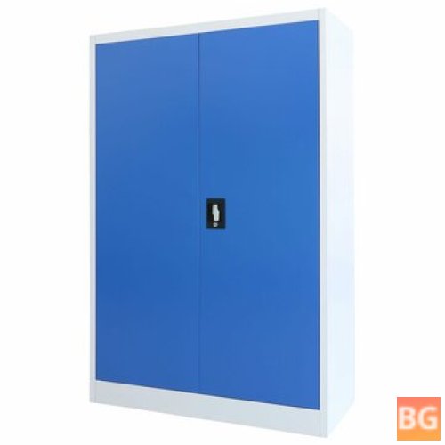 Office Cabinet with Metal Frame and Doors