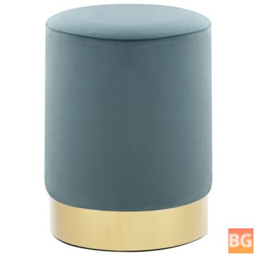 Light Blue and Gold Stool