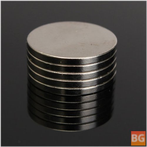 N50 Round Disc Magnets - Strong Rare Earth Neodymium (5pcs)