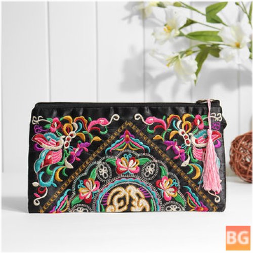 Embroidery Flowers Bag for Women - Clutch Bag
