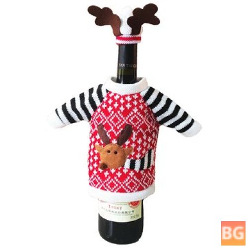 Wine Bottle Cover - Christmas Decoration