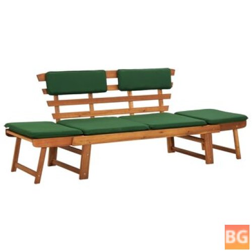 Garden Bench with Cushions - 74.8