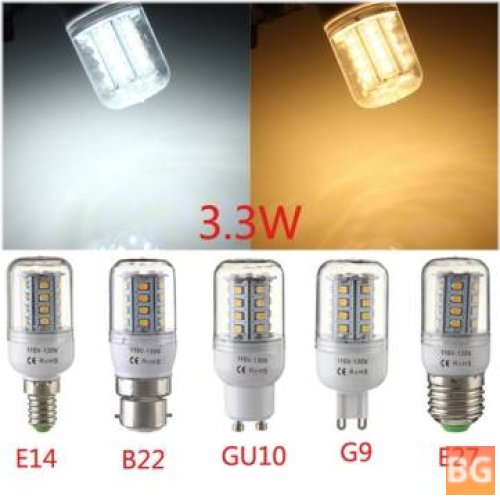 Warm White LED Bulb for E27/E14/G9/GU10/B22 Cars
