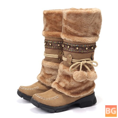 Warm Winter Boot with Fluffy insulation