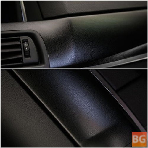 Black Leather Car Wrap