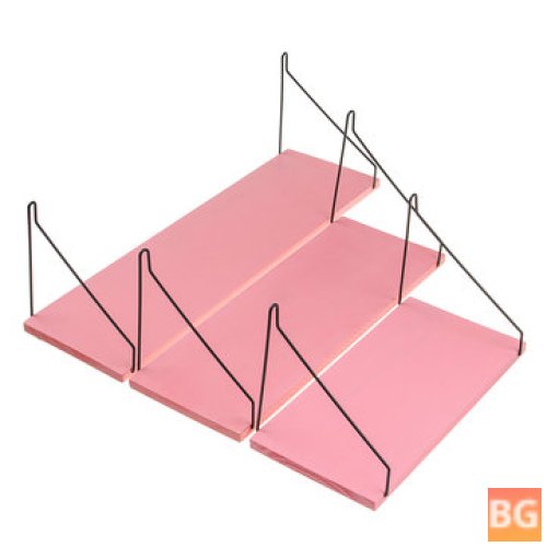 1PC - 30CM/40CM/50CM - Pink Wall Mounted Industrial Retro Shelf Organization - For Indoor Decorations