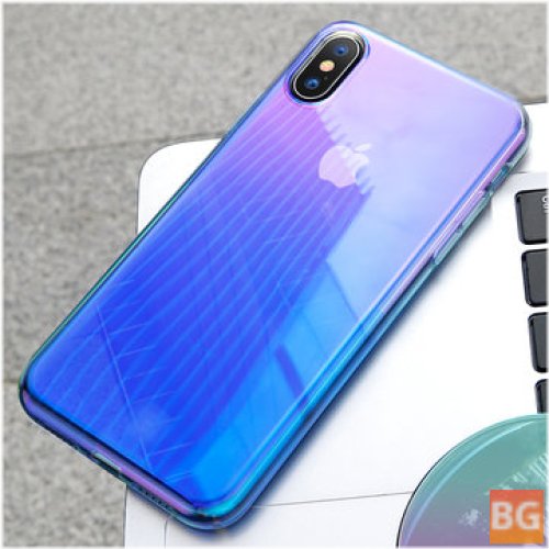 Back Cover for iPhone XS Max - Gradient Glow Shockproof Soft TPU