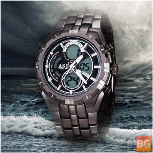 Chronograph Watch with 3ATM Water-resistant and Luminous Display