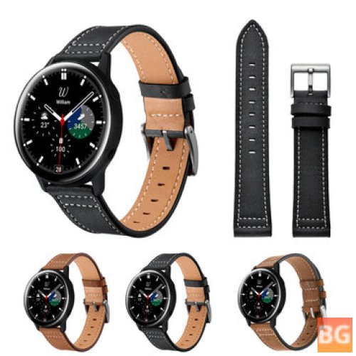 20MM Leather Watch Band for Samsung Galaxy Watch4 Classic