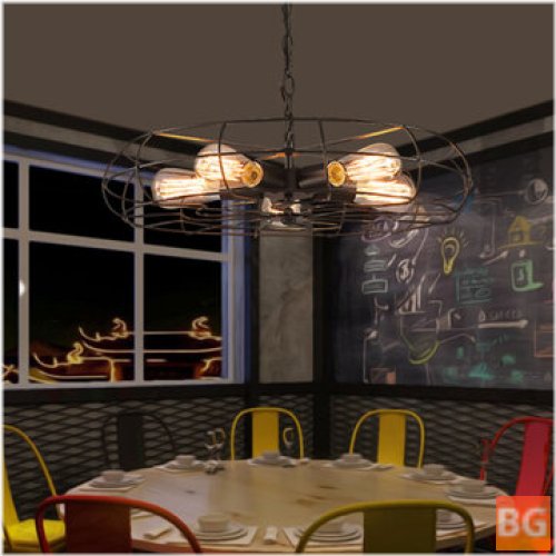 Wind Chandelier for Dining Room - American Retro - Wrought Iron