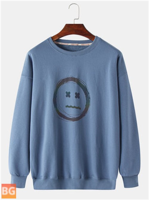 Reflective Mens Sweatshirt with Emojis