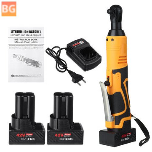 42VF Cordless Ratchet Wrench with LED and Battery