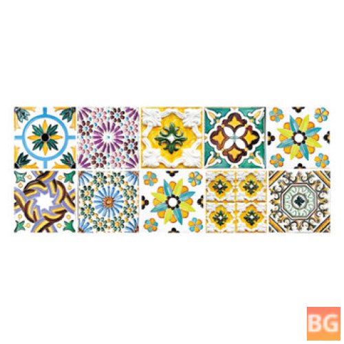 Morocco Tile Kitchen and Bathroom stickers - Set of 10