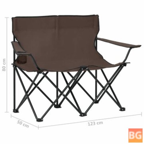2-Person Foldable Camping Chair for Outdoor Activities