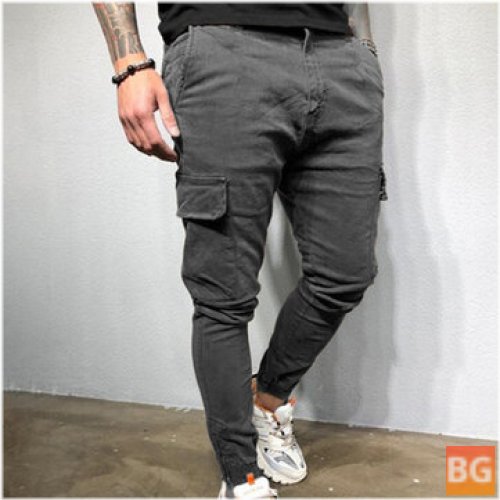 Tactical Pants for Men - Casual Joggers - Sport Trousers - Loose - Comfortable - Multi-Pocket - Outdoor Hiking