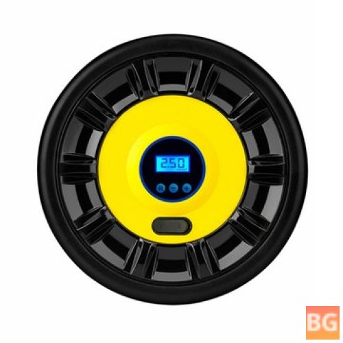 12V Portable Tire Air Pump with Digital Display and LED Lights