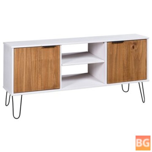 Kitchen Cabinet with White and Light Wood