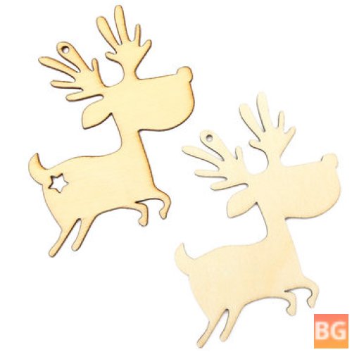 Reindeer Wooden Christmas Tree - Theme Decorations Photography Shooting Prop