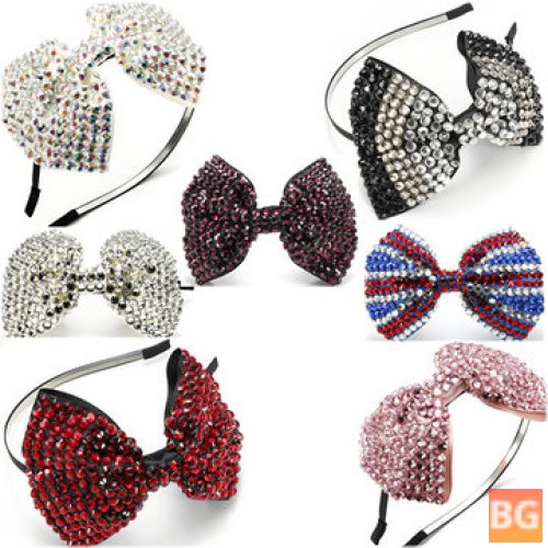 Crystal Diamante Hair Accessories - Bow Headbrand