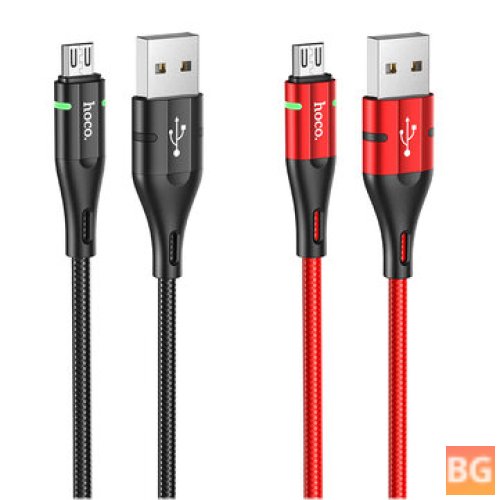 HOCO U93 2.4A Micro USB Cable - Fast Charging Data Cord Line for Samsung Galaxy S7/S7 Edge/Redmi Note 5/Pro