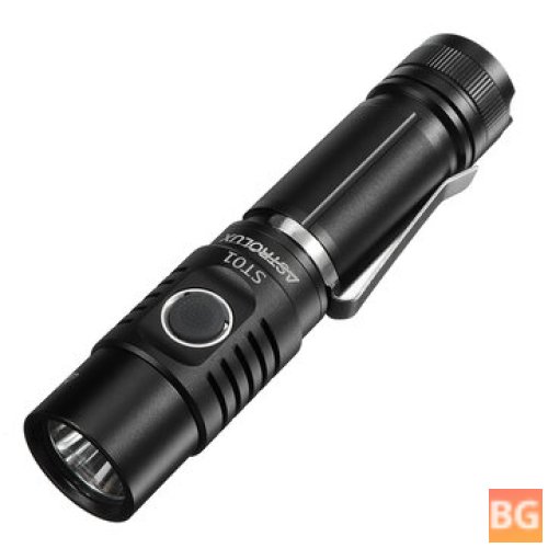 Astrolux ST01 SST40/XHP50.2 Compact EDC Flashlight - 4 Modes - Basic UI - USB rechargeable - Ultra-bright mini LED torch clip