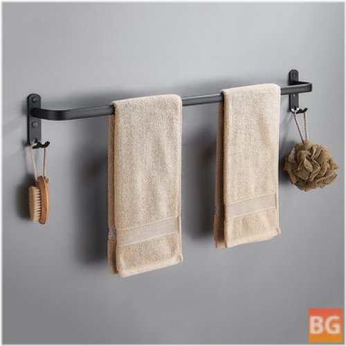 30-CM Towel Rack for Bathroom - Black