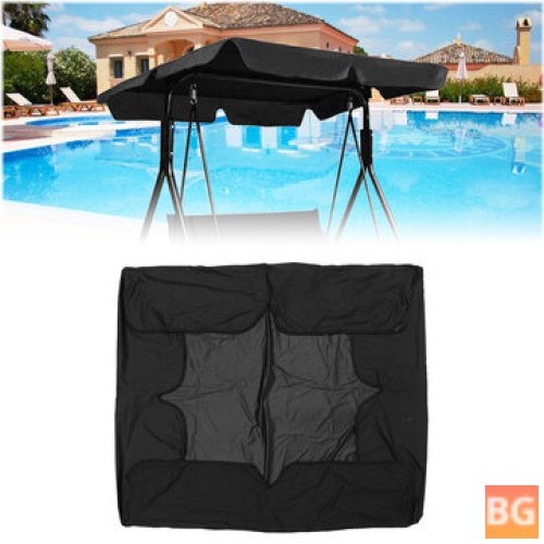 Patio Swing Hammock Chair with Cover and Backrest