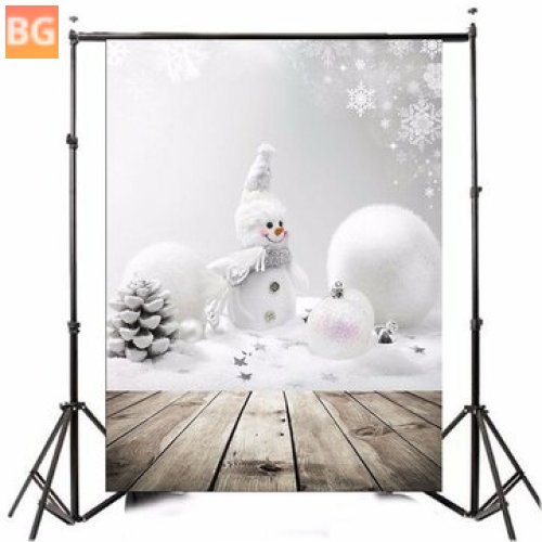 3x5ft Christmas Background with Snowman
