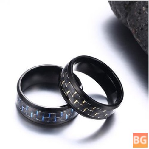 Stainless Steel Polished Men's Ring - Trendy