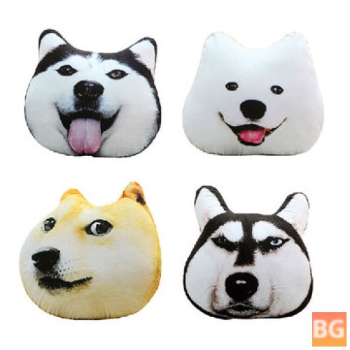 3D Samoyed Husky Dog Pillow