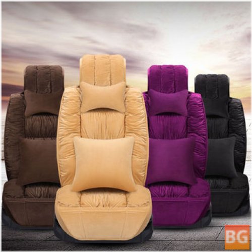 Warm Velvet Breathable Car Seat Cover - Thickening Sponge