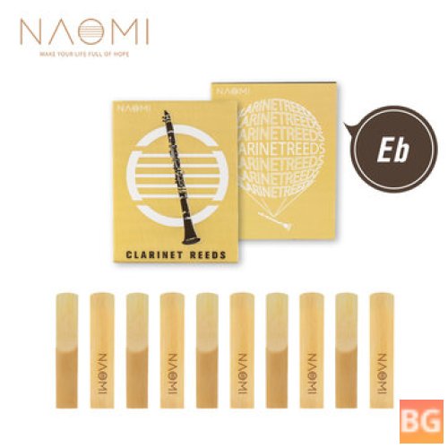 NC-01 Eb Clarinet Reeds - Traditional, 10pcs/pack, Strength 2.0