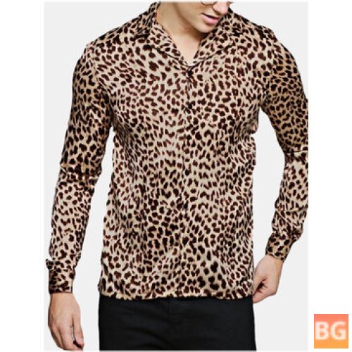 Leopard Print Casual Shirt