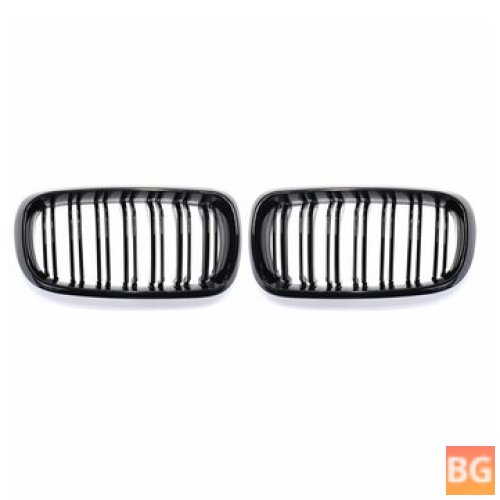 Black Double Line Sport Grill for BMW X5/X6 2014-2017