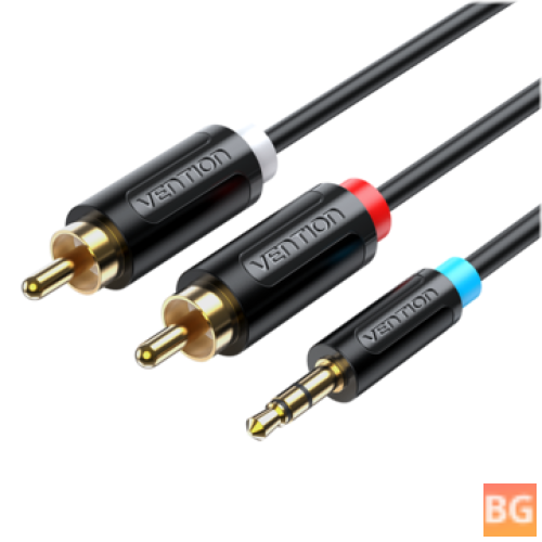 RCA to 3.5mm Audio Cable - for Smartphone Amplifier Subwoofer Home Theater DVD VCD AUX Cable
