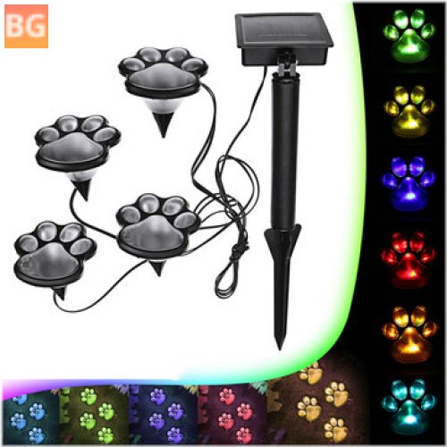 Paw Print Light for Dogs - Solar Powered