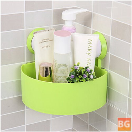 Bathroom Storage Rack with Suction Cup for Wall Hanging