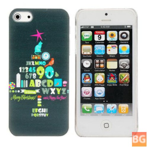iPhone 5 Hard Back Case with Pattern - Christmas Theme