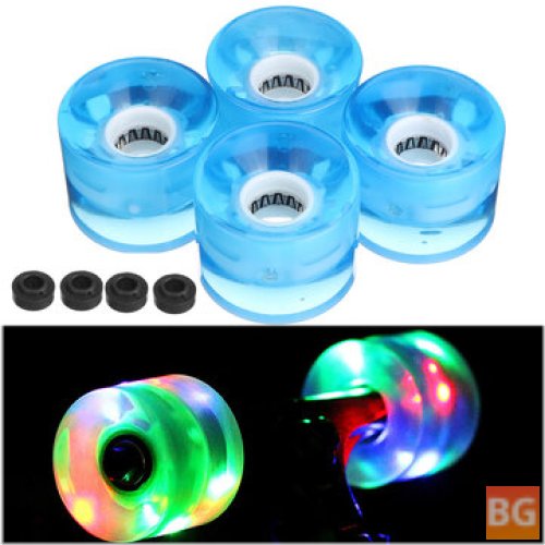 60x45mm Glow Light Skateboard Wheels with Wheels - Longboard Light