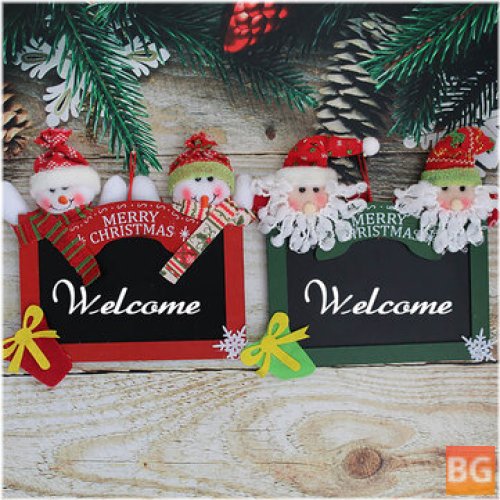 Hanging Tags for Christmas Tree - Wooden Square