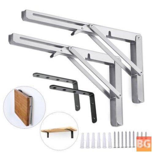 Stainless Steel Wall Shelves - Set of 4