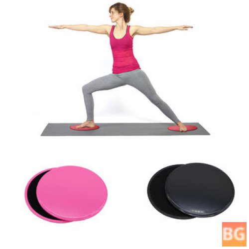 2PCS Gliding Slider Fitness Exercise Plate Yoga Abdominal Core Training tools