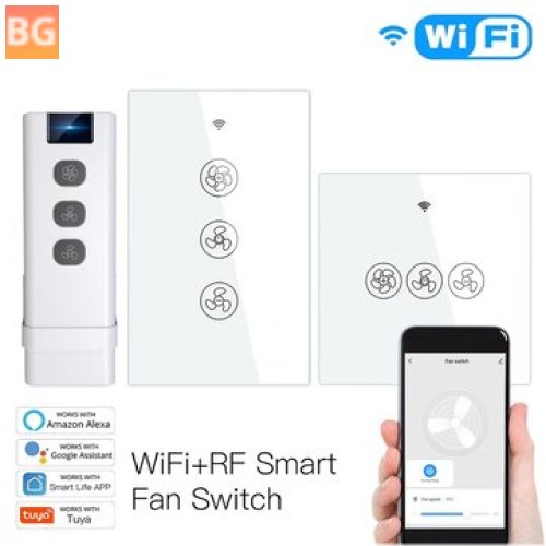 WiFi Smart Ceiling Fan with Remote Control - 2/3 Way