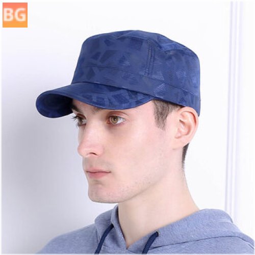 Quick-Dry Sunscreen - sports hat with a breathable fabric top - blue