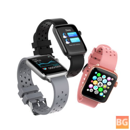 1.54 Inch Touchscreen Dual Menus Smart Watch with 24 Hour Heart Rate Blood Pressure Oxygen Monitor