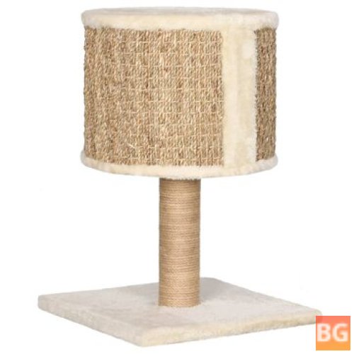 Cat Furniture - House and scratching post with seagrass