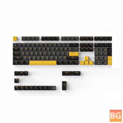Bauhinia Black Gold Keycap Set for Mechanical Keyboard