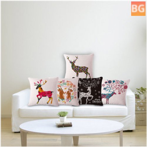 Wedding Pillow Cover - Deer Pattern